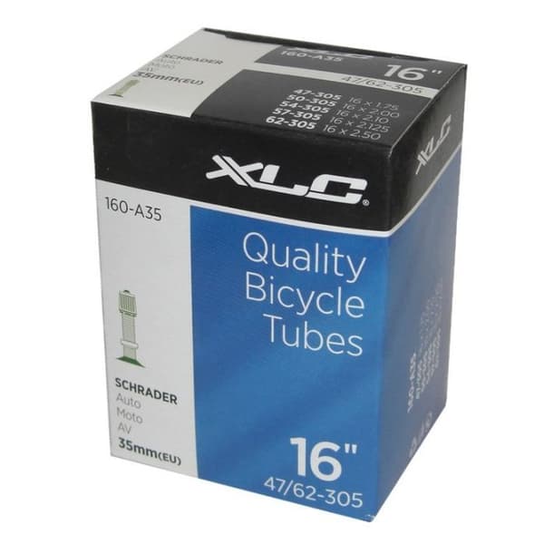 XLC 16 tums innerslang för cykel 1,75-2,125 Schrader 35 mm