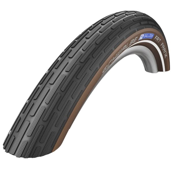 Schwalbe Tire - Fat Frank K-Guard - 28 tuumaa x 2,00 - Musta/kahvia heijastava