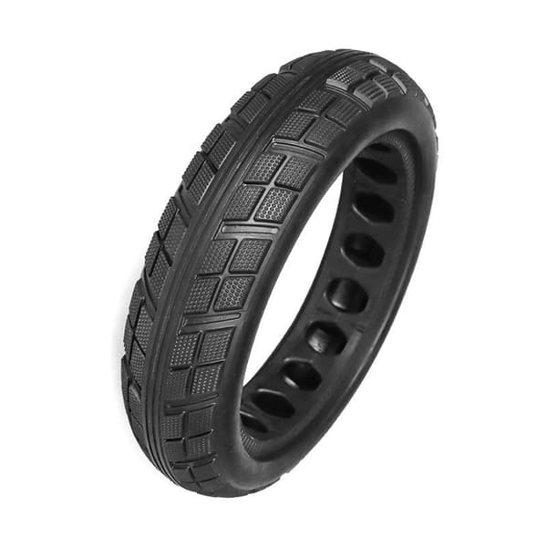 INF 2-pak 8,5 tommer hult massivt dæk til Xiaomi M365 elektrisk scooter med koben Sort