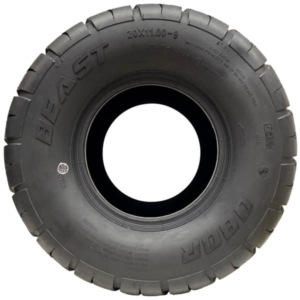 20x11.00-9 (275/50-9) OBOR Beast 6ply slanglösa däck 46N väglagliga (set om 4)