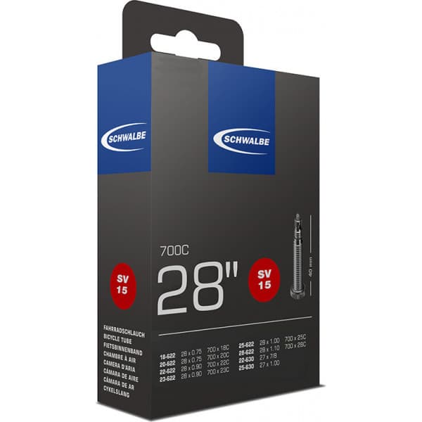 Schwalbe SV15 landevejscykel inderrør, 40 mm ventil