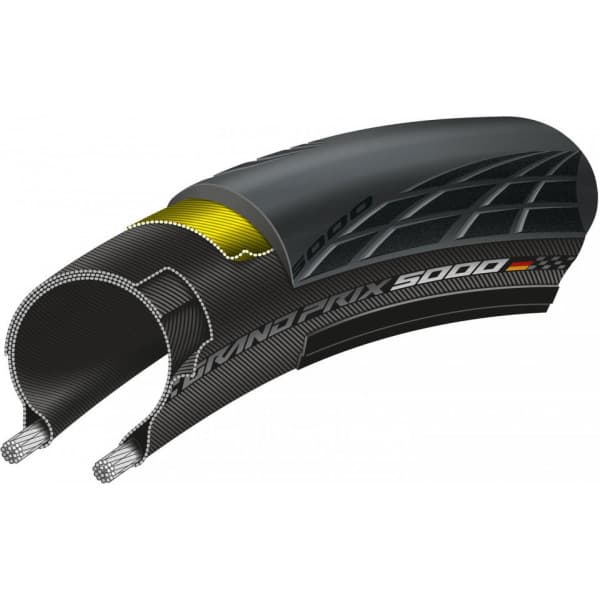 Continental Grand Prix 5000 23-622 svart landsvägsdäck, 28"