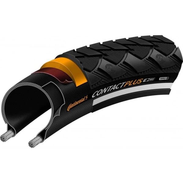 Continental Contact Plus elcykeldäck - 700x32C (32-622) - Svart - Tubetyp