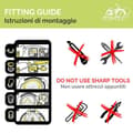 Miniatyrbild 4 av 4: Däck - rörformigt - innerslang Ecovelo - EBC27MBE - Ebc27 Unisex MTB-däck, svart, 27,5 POLLICI