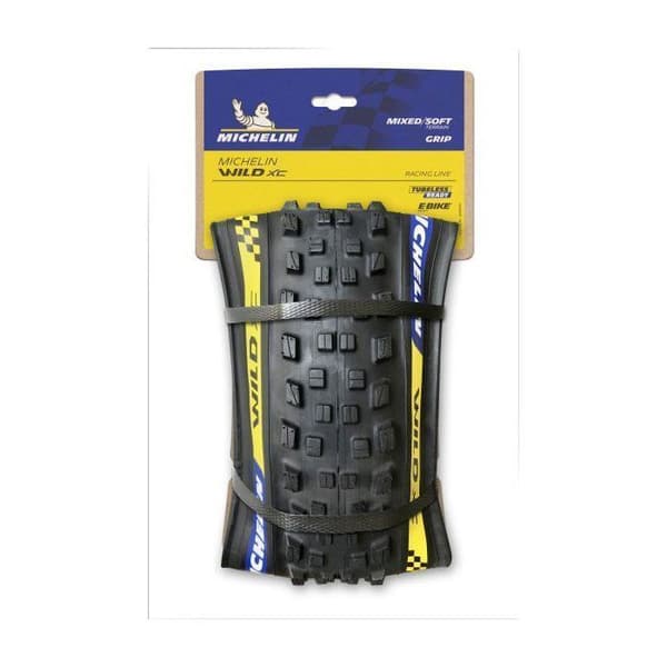 Michelin Wild XC Racing Line 58-622 flexibelt tubeless MTB-däck - svart - 29 x 2,35 - Vuxen - Herr