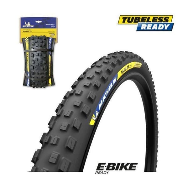 Michelin Wild XC Racing Line 58-622 flexibelt tubeless MTB-däck - svart - 29 x 2,35 - Vuxen - Herr