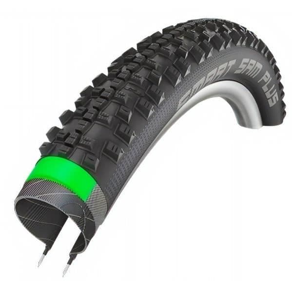 SCHWALBE Smart Sam Plus MTB-däck 26 x 2,10 (54-559) - Stel pärla - Svart