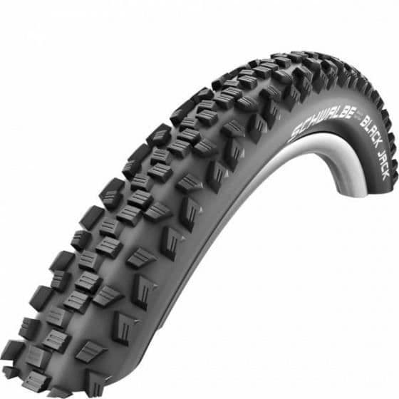 SCHWALBE Black Jack 26 x 2,25 (57-559) svart exteriördäck - Blandat - Stel pärla - Urban cyklar