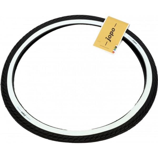 jopo 47-507 -däck, svart/vit, 24"