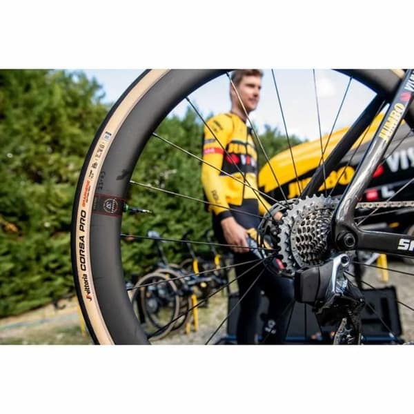 Punkteringsfri vägdekk - Vittoria - Corsa Pro - 700x26C - Bomull 320 TPI - Grafen + Kisel