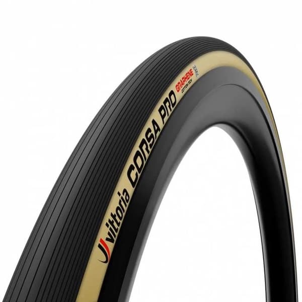 Punkteringsfri vägdekk - Vittoria - Corsa Pro - 700x26C - Bomull 320 TPI - Grafen + Kisel