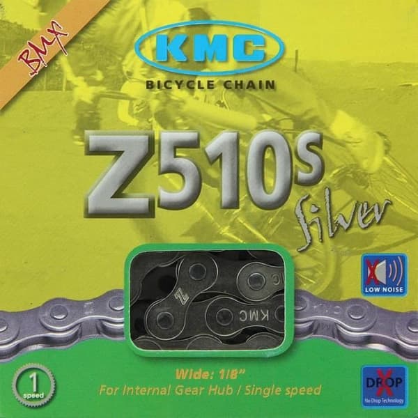 Kedja - 112 länkar 1 hastighet KMC Z1 - silver - TU