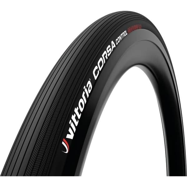 Vittoria Corsa landsvägscykeldäck - 700x25C (25-622) - Svart - Flexibel pärla TLR 4C Graphene 2.0-teknik