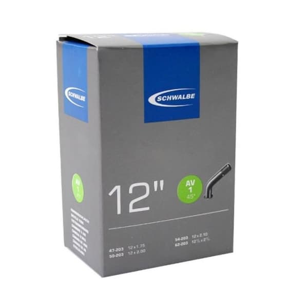 Schwalbe Innerslang - 12 x 1,75/2,10 - Bilventil 45° vinklad - Svart