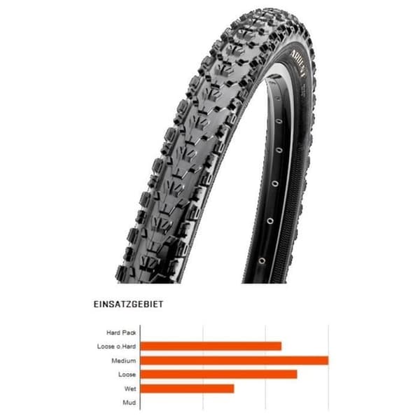 MAXXIS Ardent MTB-däck för kvinnor - 27,5 tum - 785 g - Tjocklek 60 - Vikbart - Anti-punktionsskydd