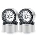 Pikkukuva 2 / 2: Alumiiniset Beadlock-vanteet, 22 tuuman koko, yhteensopivat Axial Wraith 90048:n kanssa., Hopea 4 kpl