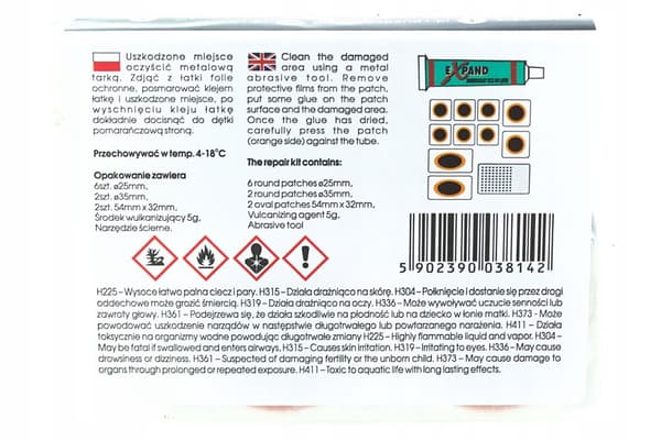 EXPAND BAR Cykel/Motorcykel/Bil Lapningskit 12