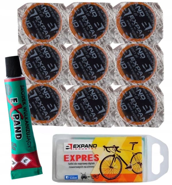 EXPAND EXPRES set med 9 runda cykelmärken