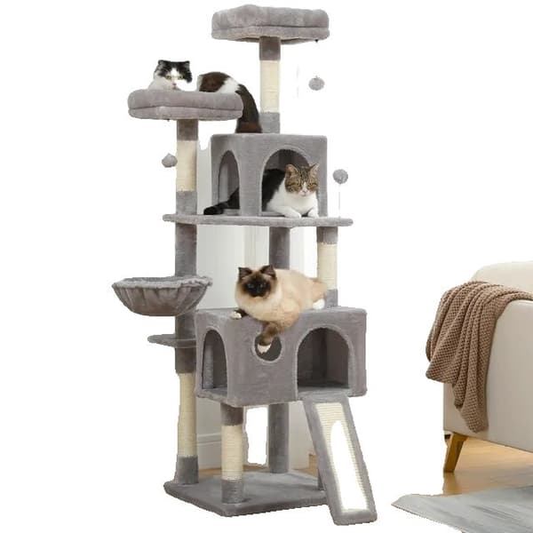 Katt Träd Hus Torn Lägenhet, Klöspelare, Inomhus Kattunge Hopp Leksak