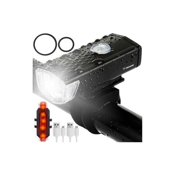2-PACK USB Uppladningsbar Cykellampa Fram & Bak