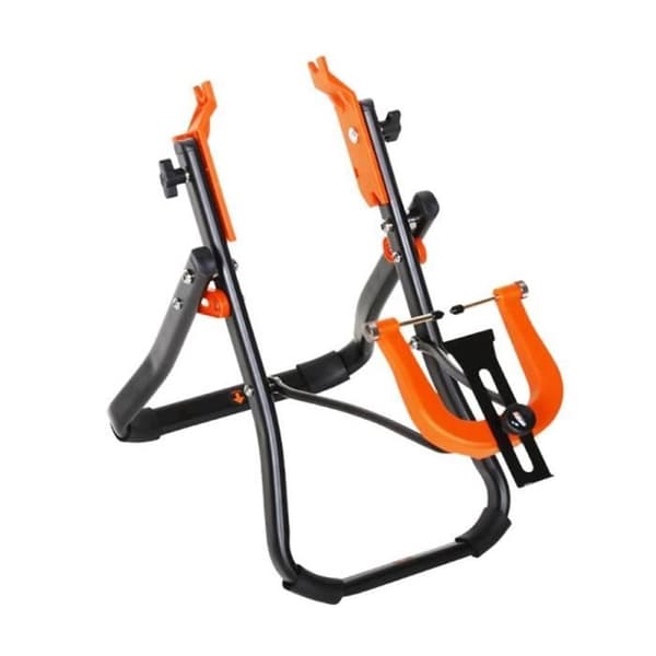 Centreringsfot för cykelhjul - Super B - TB-PF25 - Kompatibel 16 till 29 tum - Svart och orange