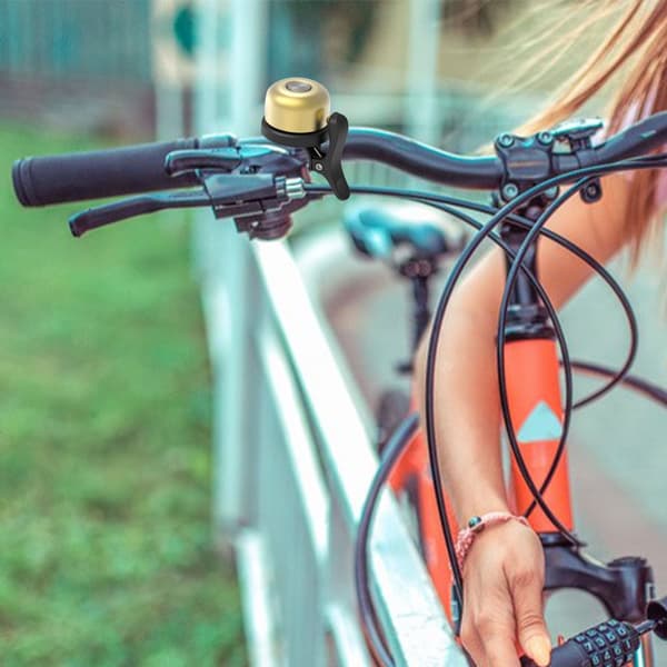 INF Ringeklokke med Airtag holder til cykel Sort