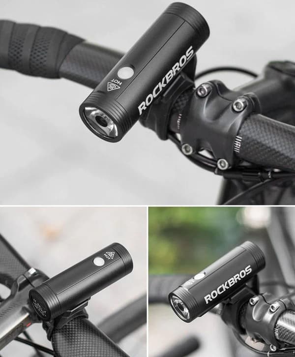 800 lumen 4000mAh uppladdningsbar cykel LED-strålkastare, 200m räckvidd, 5 lägen