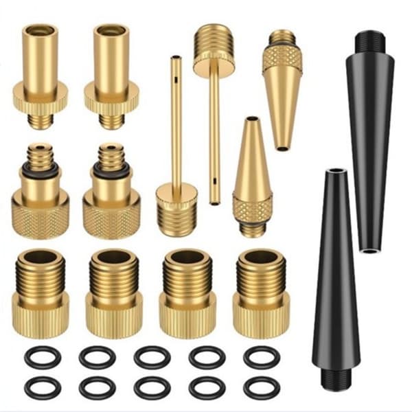INF Cykeldäck ventil adapter cykel pump adapter 24 delar Guld