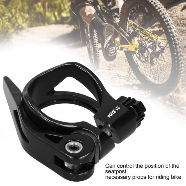 Snabbkoppling för cykelsäte Svart 31.8mm
