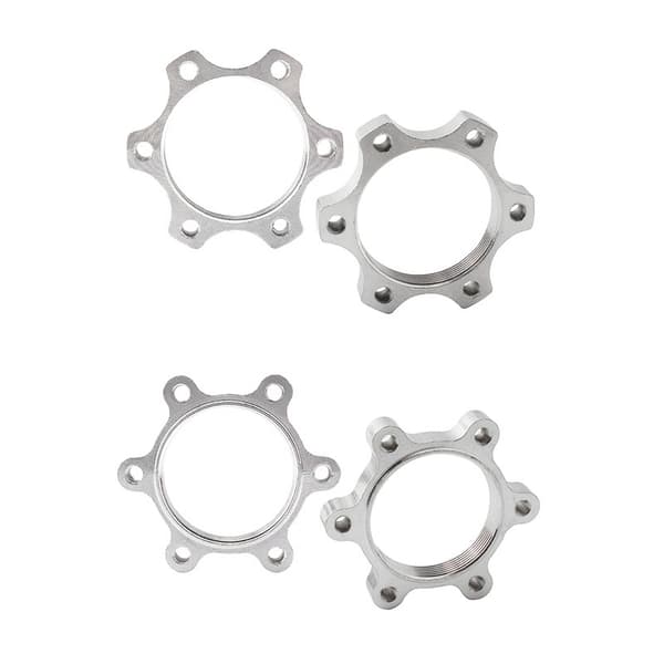 Cykel frihjulsgängad navskiva 6 bultar aluminiumlegering