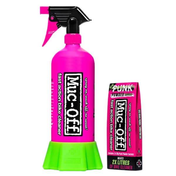 Muc Off Pyörän Puhdistusainesarja Punk Powder 4 Yksiköt Kanssa Elämä Nippu Pullo Sininen