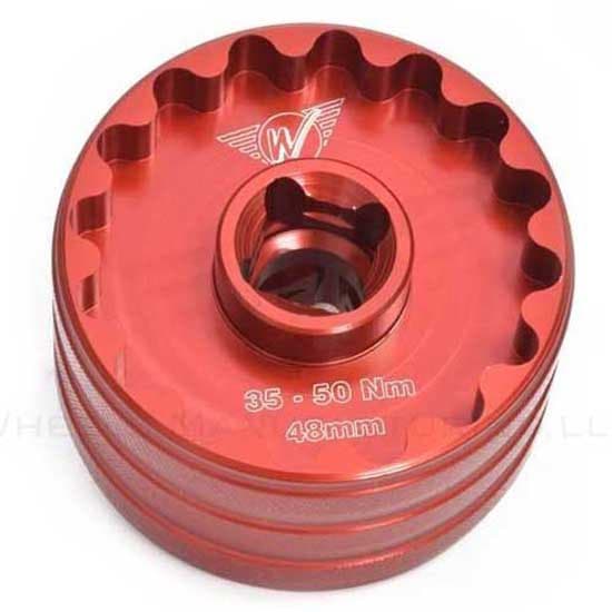 Wheels Manufacturing Double Sided Bottom Bracket Socket Röd