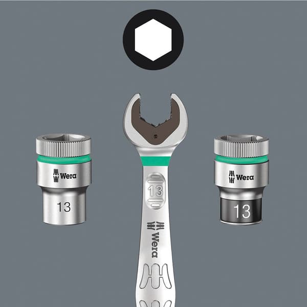 Wera Joker 4 Parts Combination Ratchet Wrenches Søvfarvet