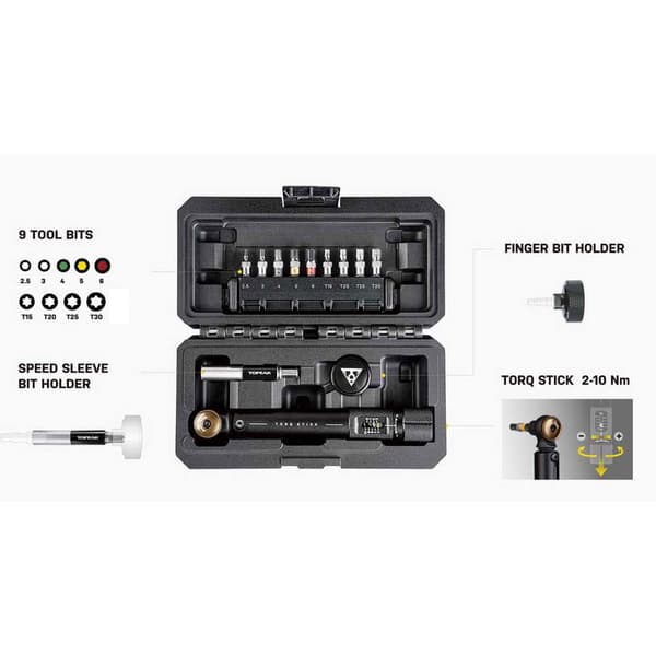 Topeak Momentnyckellåda 2-10 Nm Silver