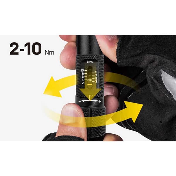 Topeak Momentnyckellåda 2-10 Nm Silver