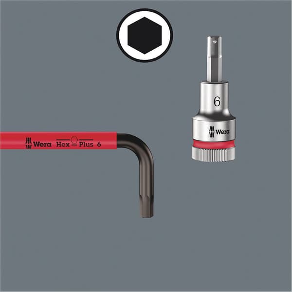 Wera 950/9 Hex-plus Hf 1 L-key Set Flerfarvet