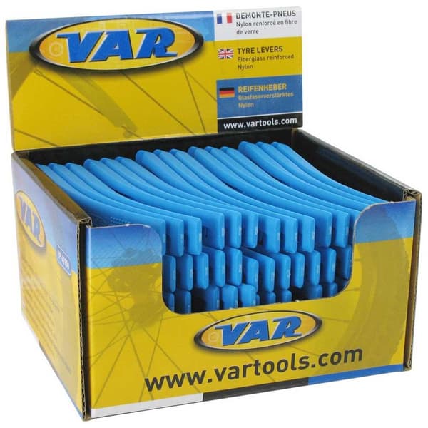Var Display Box 25 Sets 3 Tyre Levers Blå