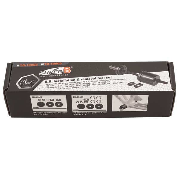 Super B Tb-1900b Bottom Bracket Installation Tool Set Svart