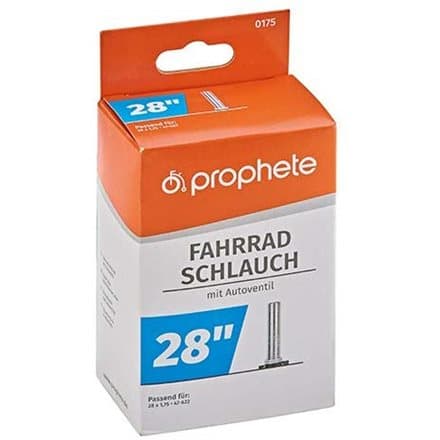 Bicycle tube with automatic valve PROPHETE 28"