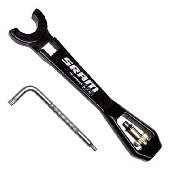 Sram Spanner Wrench/air Valve Tool-rockshox Vivid/vivid Air Musta