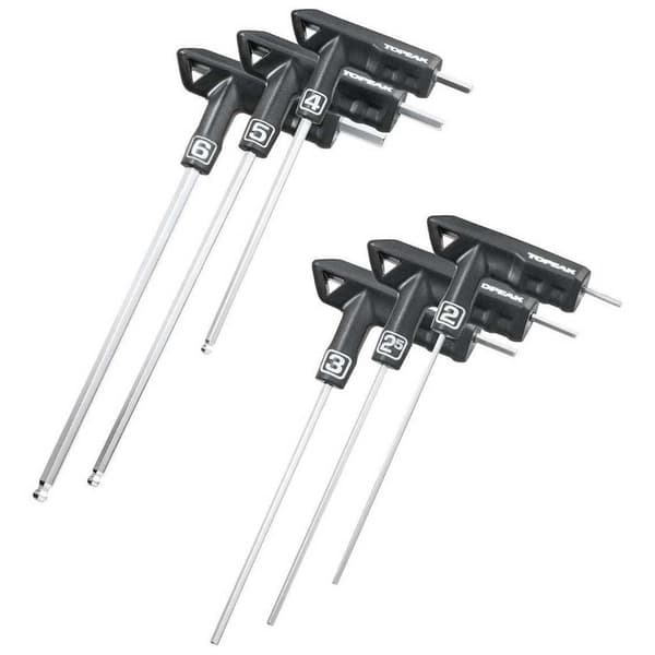 Topeak T Handle Duohex Wrench Set Svart,Silver