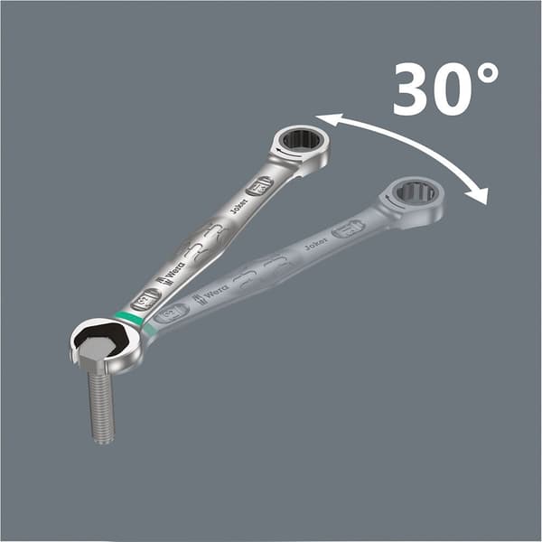 Wera Joker Set 11 Parts Combination Ratchet Wrenches Søvfarvet