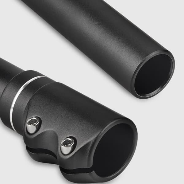 INF Cykelstyr Riser Extender 75mm Højdeforlænger Sort 115 mm