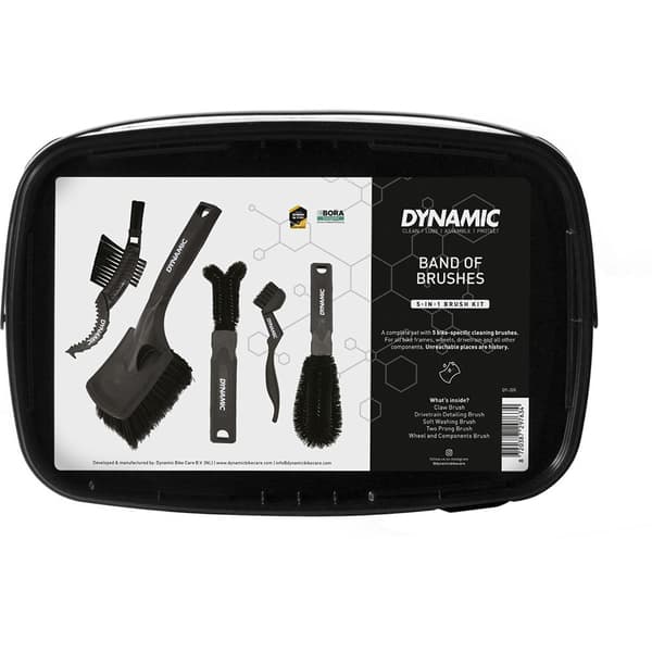 Dynamic Bike Care Pyörän Puhdistusharjasarja Hopeinen