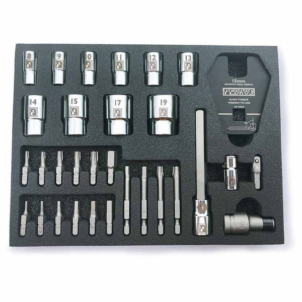 Pedro´s Pro Bit And Socket 31 Units Silver