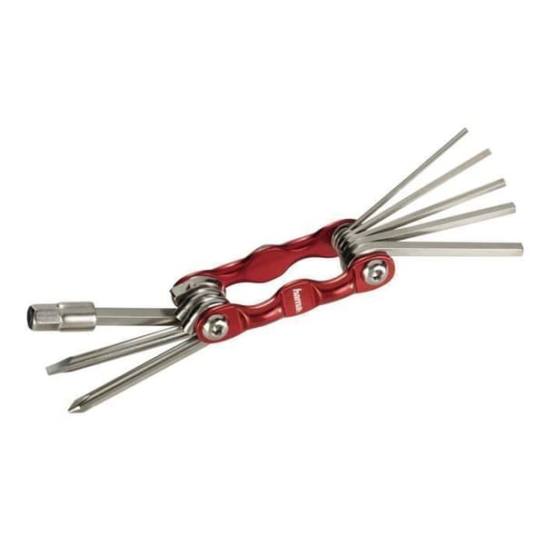 Cykelverktygsset - Hama - 00178128 - Metallisk - Röd - Insexnyckel 2-8 mm