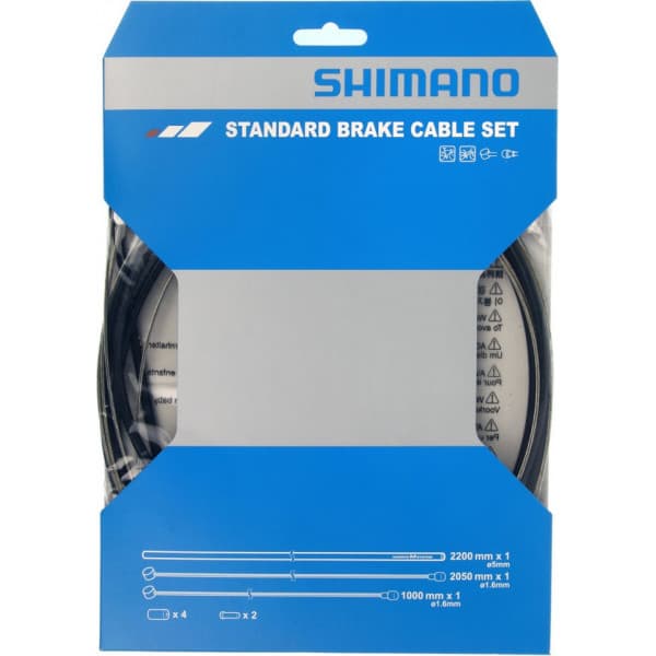 Shimano MTB/Road -bremsekabelsæt, kabel + hylstre