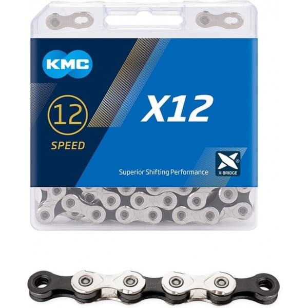KMC X12 Silver/Black -kedja, 12-v, 126L