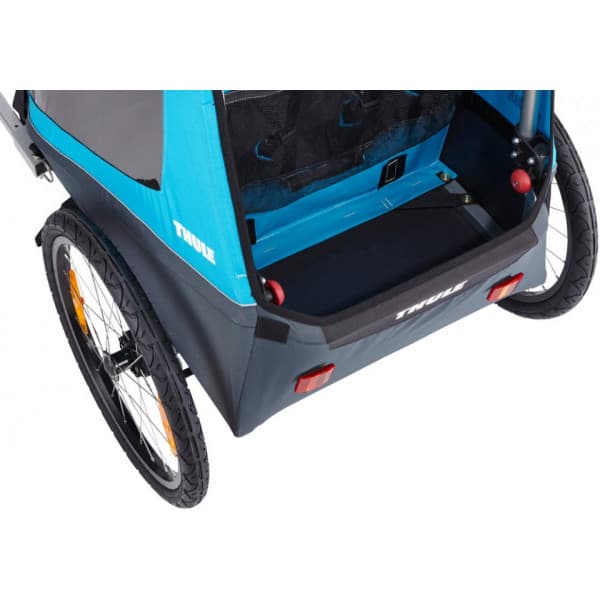 Thule Coaster XT -tosæde børnecykelvogn, blå