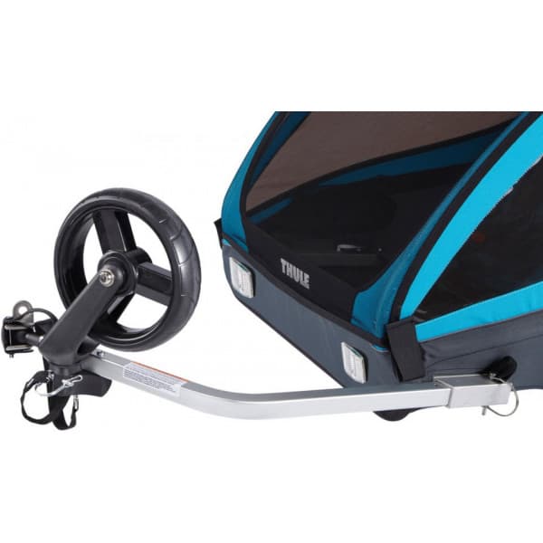 Thule Coaster XT -tosæde børnecykelvogn, blå